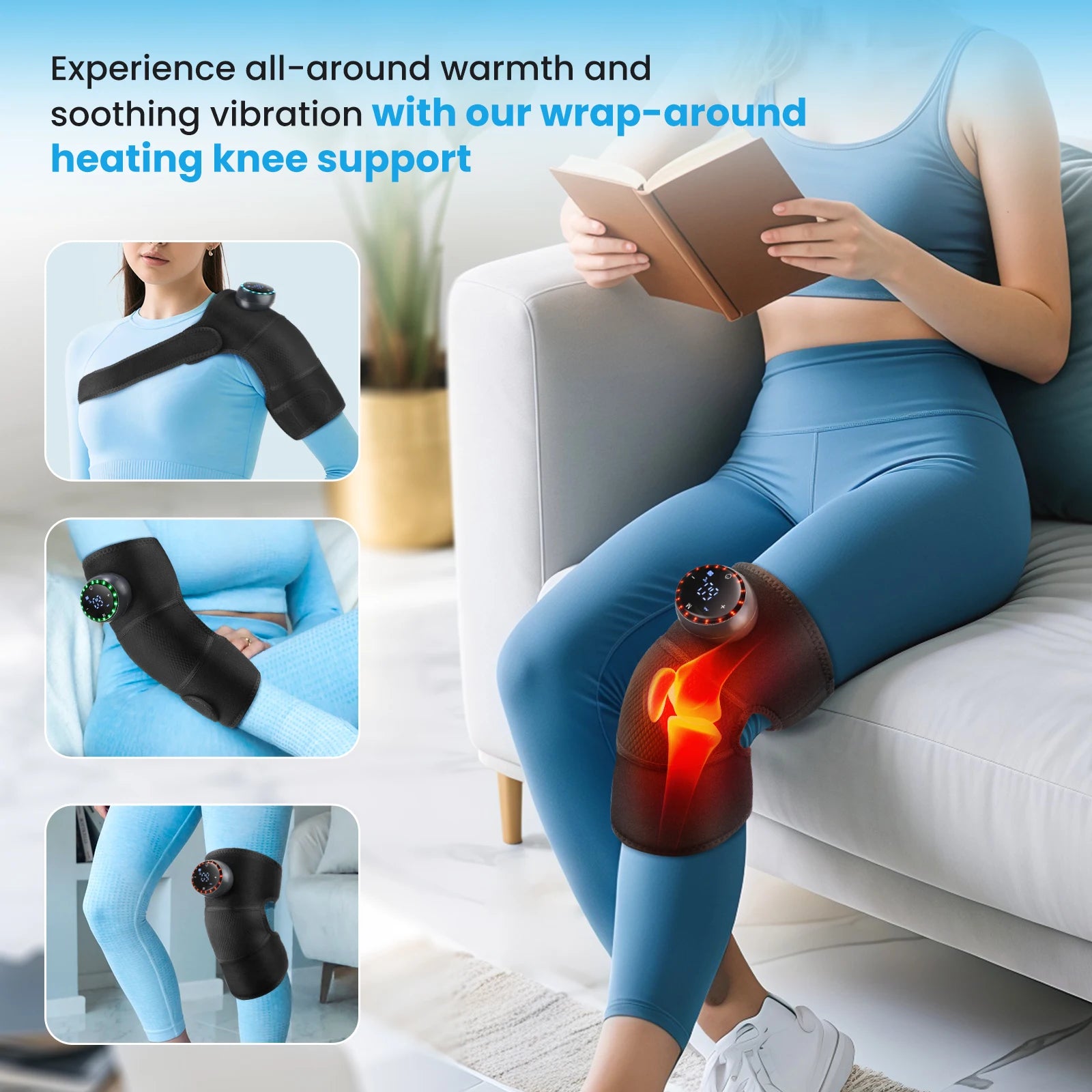 Heated Vibration Massage Shoulder and Joint Wrap - 44