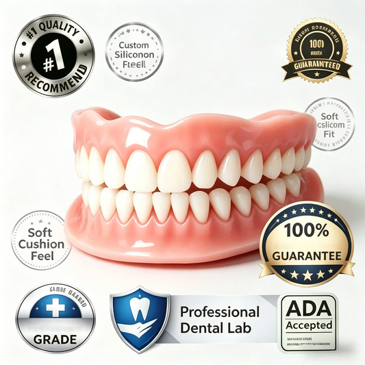 Adjustable Cosmetic Denture Set for Instant Smile Transformation
