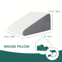 Memory Foam Bed Wedge Pillow for Snoring and Back Support