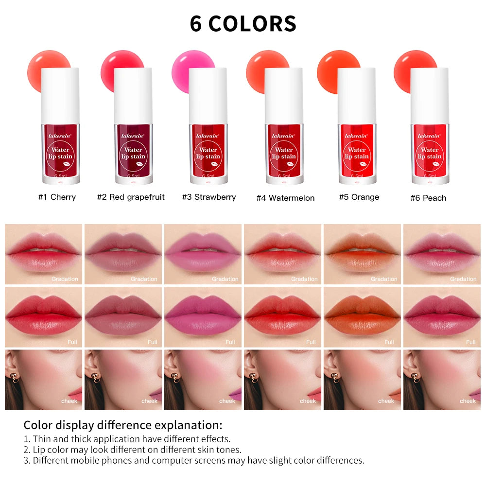 2-in-1 Waterproof Lip Stain and Liquid Blush - 2
