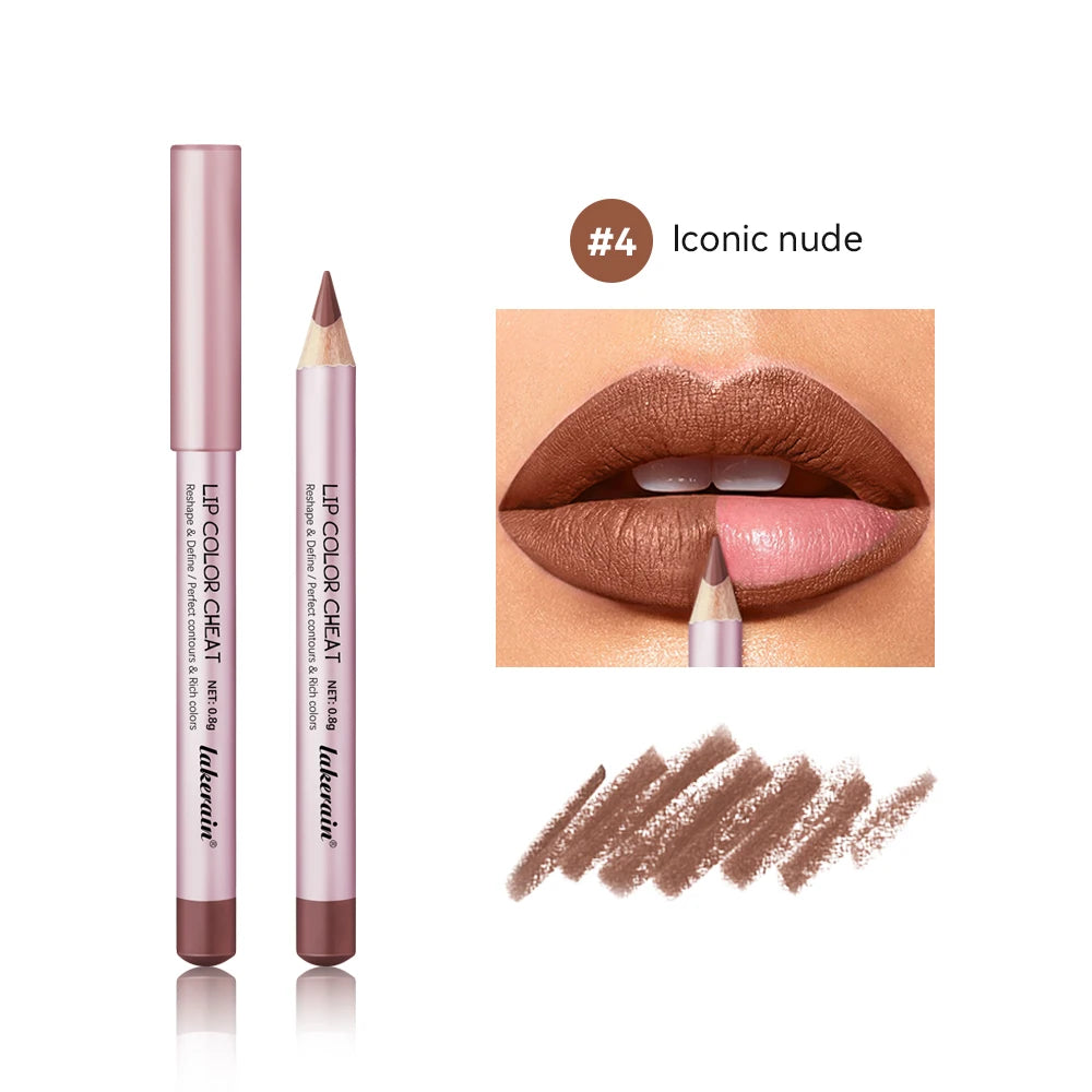 Long-Lasting Waterproof Matte Lip Liner Set - 24