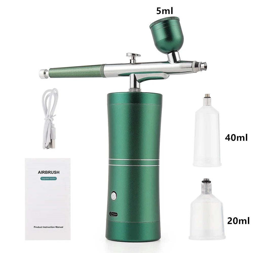 Portable Mini Airbrush Kit for Nail Art and Makeup - 81