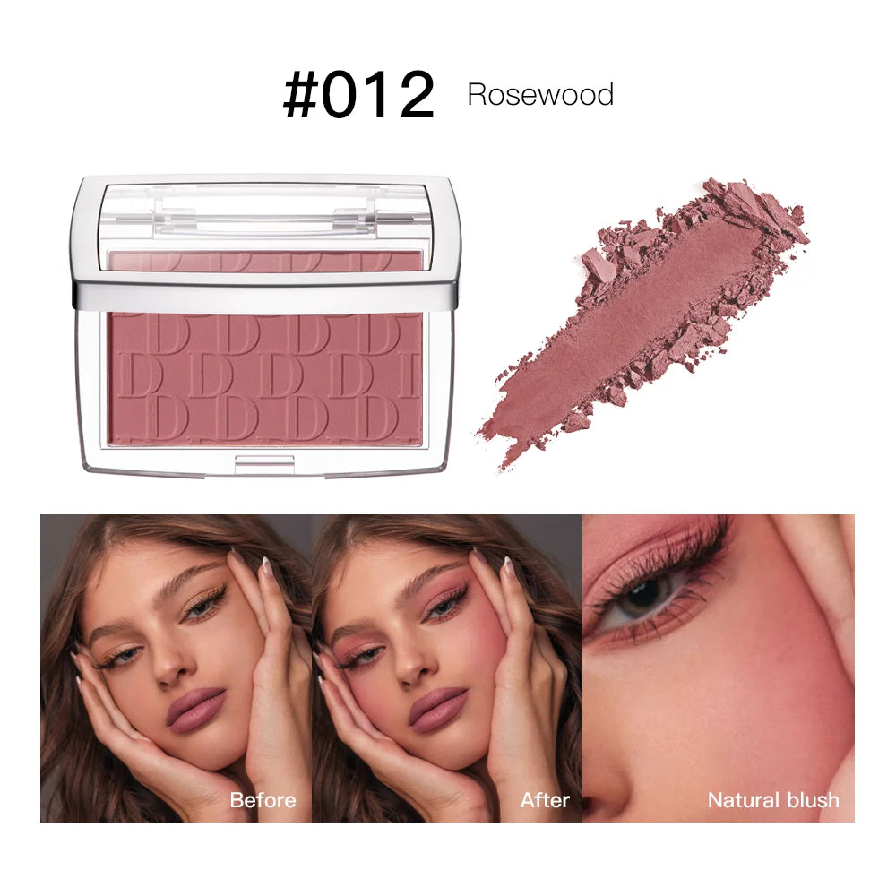 Matte Embossed Blush Palette for Natural Cheek Glow - 24