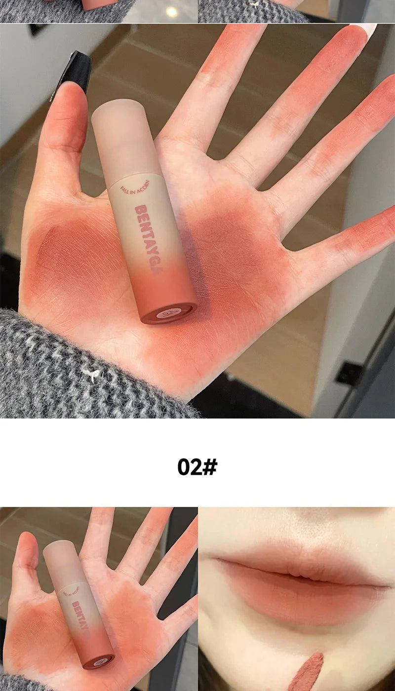 Velvet Matte Lip Mud Tint for Long-Lasting Soft Focus Finish - 9