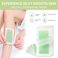 Pain-Free Hair Removal Wax Strips for Face and Body