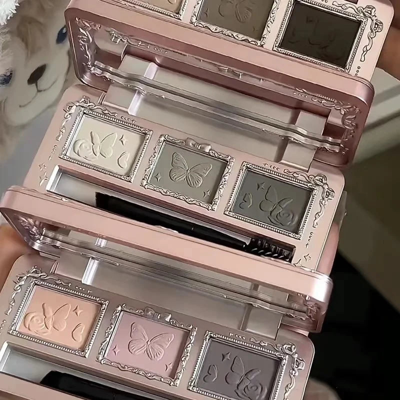 Long-Lasting Matte Eyebrow Powder Palette - 1