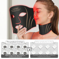 7-Color LED Light Therapy Face and Neck Rejuvenation Mask