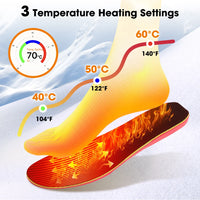 App-Controlled Rechargeable Heated Insoles for Winter