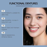 Comfort Fit Silicone Denture Set for Instant Smile Restoration