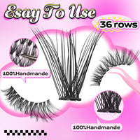 DIY Cluster Lash Extension Kit for Natural Daily Volume