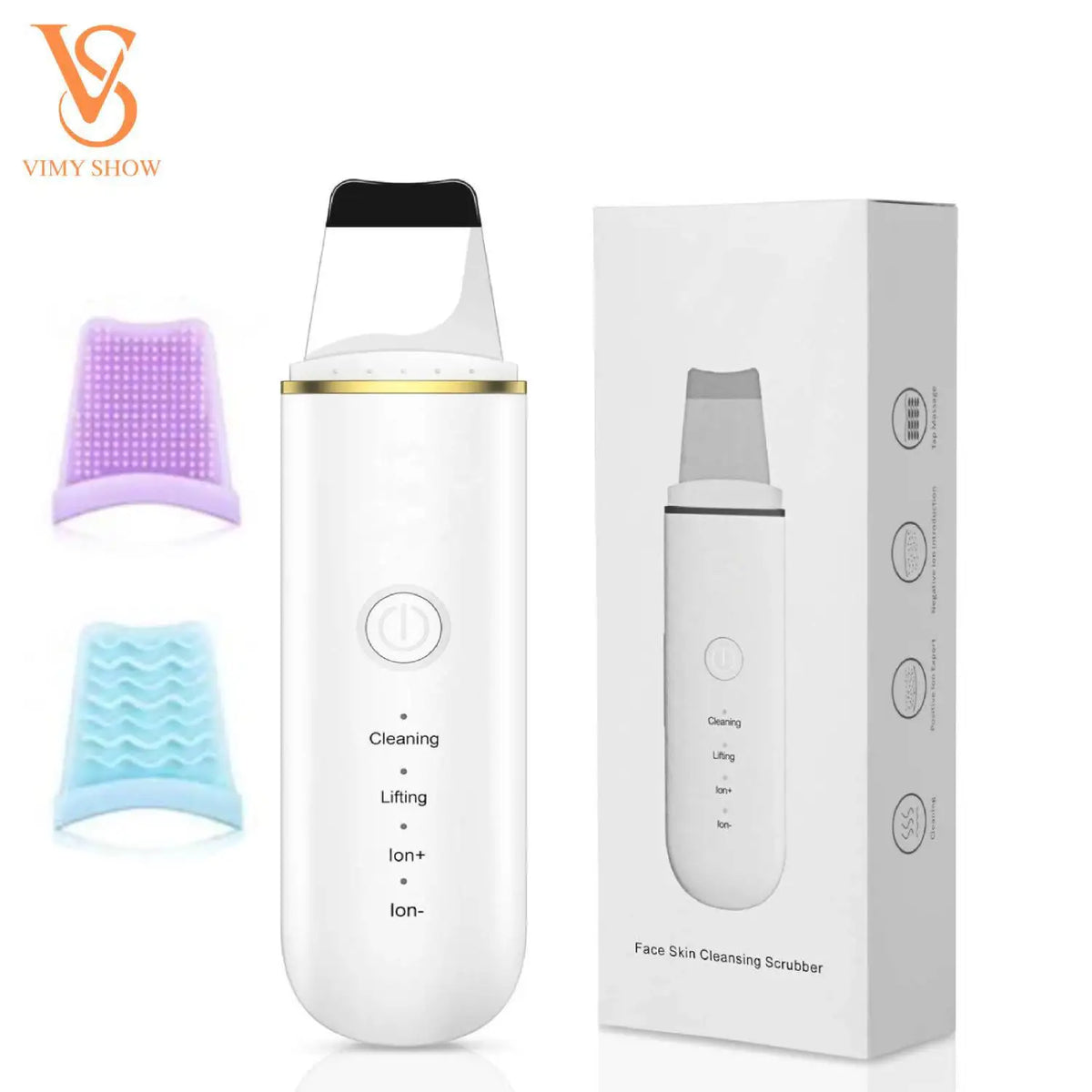 Ultrasonic Facial Skin Scrubber and Pore Cleaner