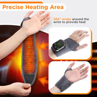 Heated Vibrating Wrist Massager for Pain Relief