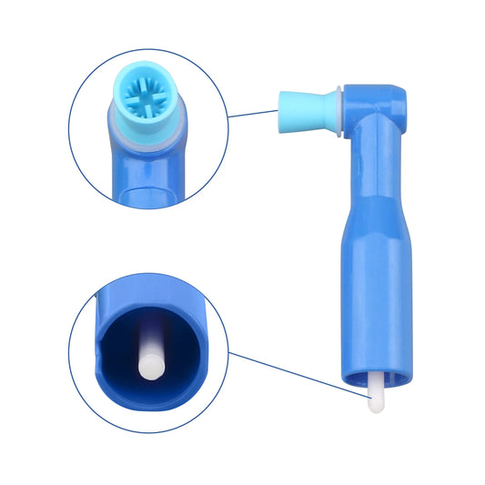 100-Pack Disposable Dental Prophy Angles for Teeth Polishing