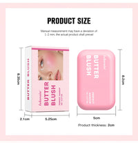 Long-Lasting Waterproof Cream Butter Blush for Natural Glow