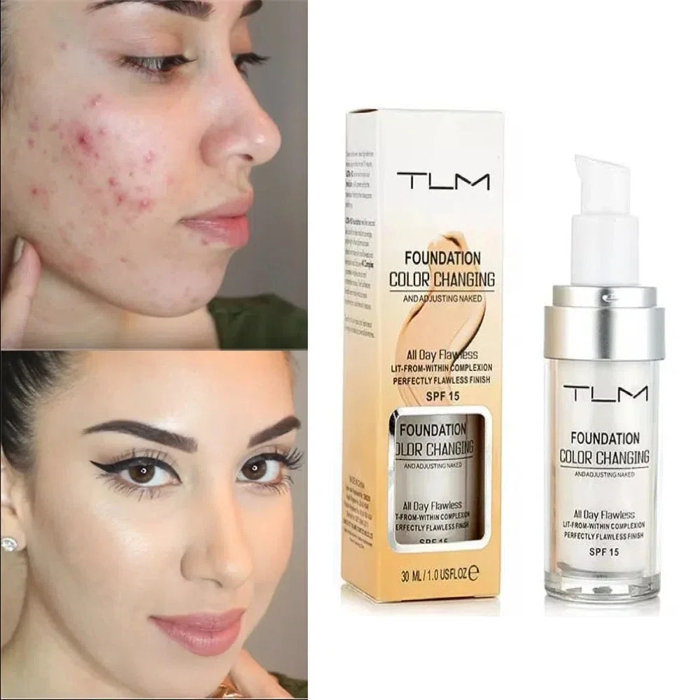 Color-Changing Liquid Foundation for Flawless Skin - 3