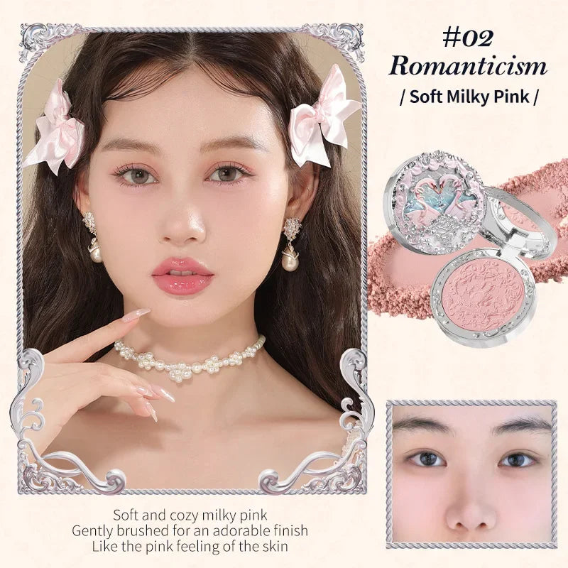 Embossed Gradient Face Blush Palette - 19