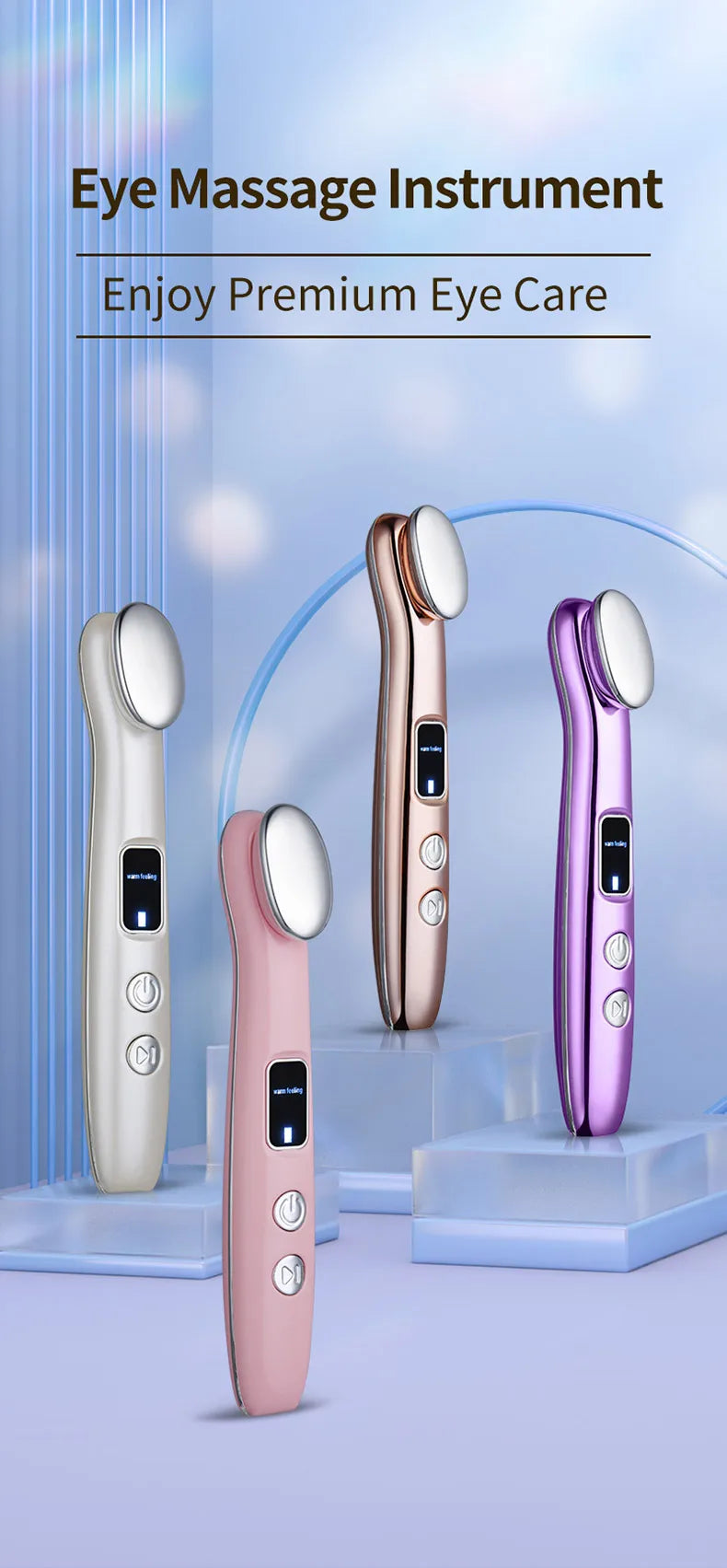 Heated Eye Massage Wand for Dark Circles and Puffiness - 7