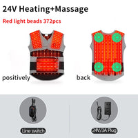 Red Light Heated Body Support Massage Wrap