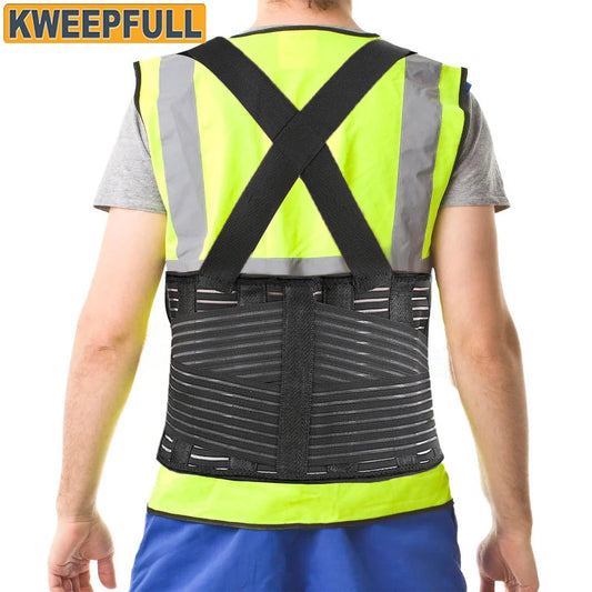 Adjustable Lower Back Support Brace for Heavy Lifting