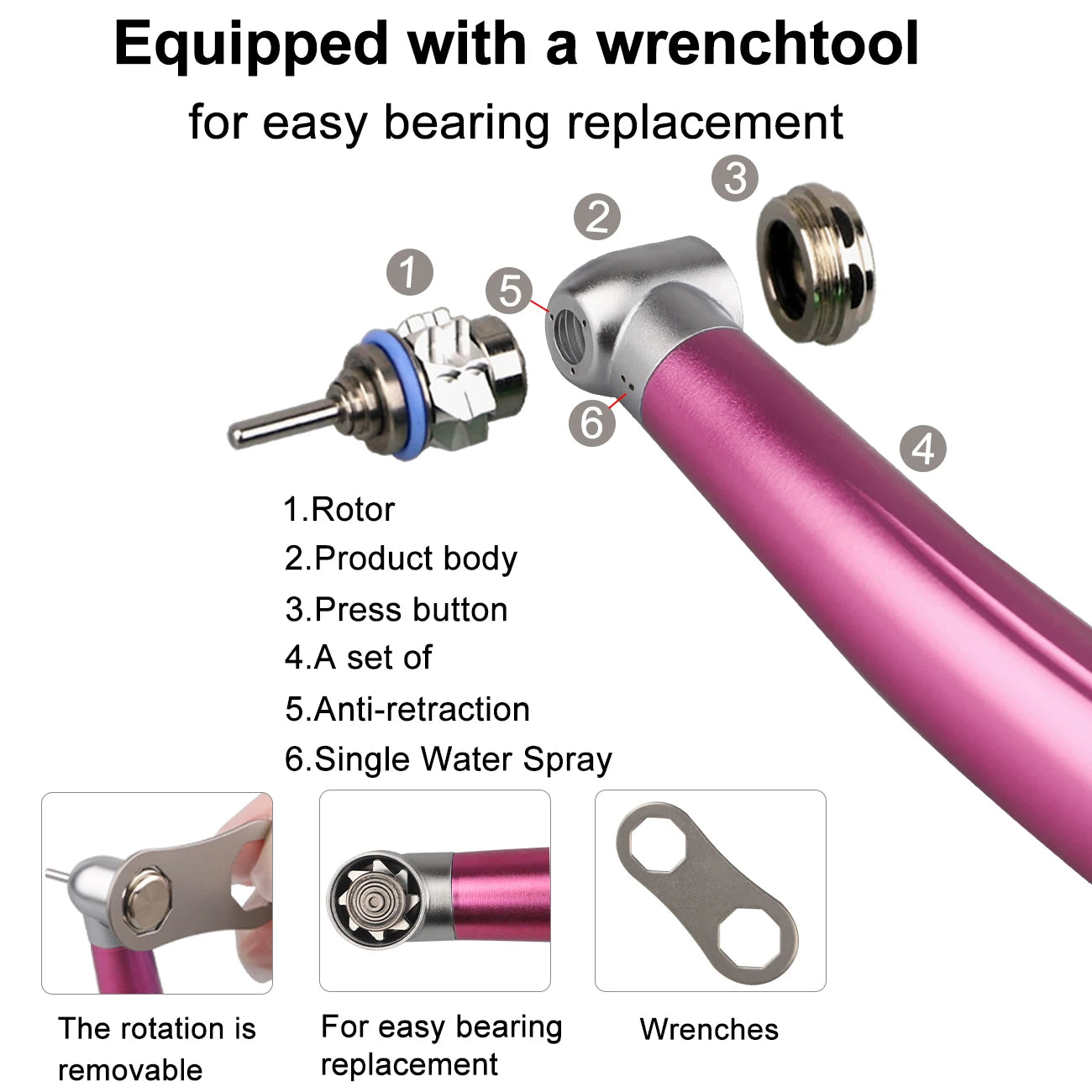 High-Speed Dental Turbine Handpiece for Precision Dentistry - 6
