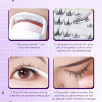 No-Glue DIY Cluster False Eyelashes Book