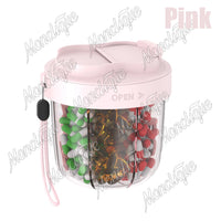 7-Day Portable Pill Organizer Cup for Vitamins and Supplements