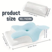 Butterfly Memory Foam Orthopedic Neck Pillow for Pain Relief