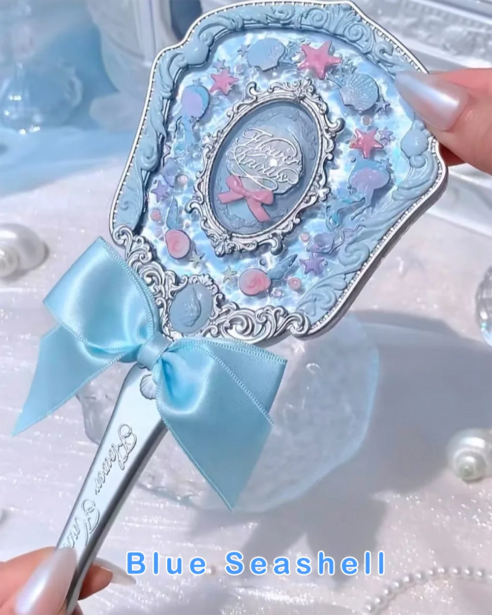 Ocean Theme Aesthetic Handheld Makeup Mirror - 10