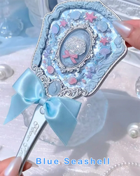 Ocean Theme Aesthetic Handheld Makeup Mirror