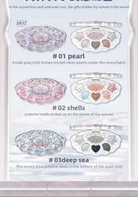 6-Color Shell Pearl Eyeshadow Palette for Long-Lasting Makeup