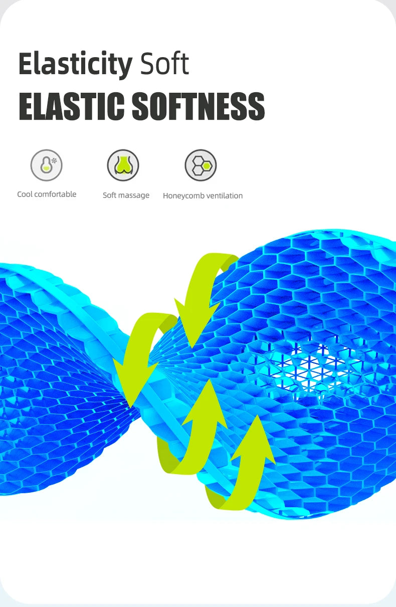 Ergonomic Honeycomb Gel Seat Cushion for Pain Relief - 14