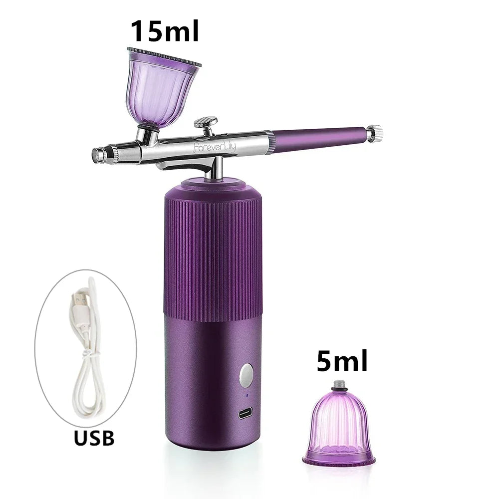 Portable Mini Airbrush Kit for Nail Art and Makeup - 82