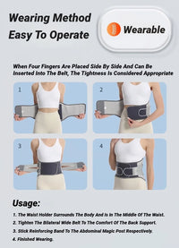 Adjustable Lumbar Support Belt for Lower Back Pain Relief