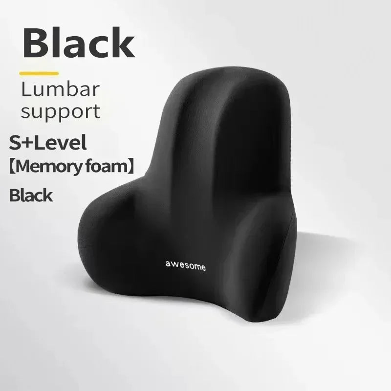 Ergonomic Memory Foam Lumbar Support Pillow for Chair and Car - 14