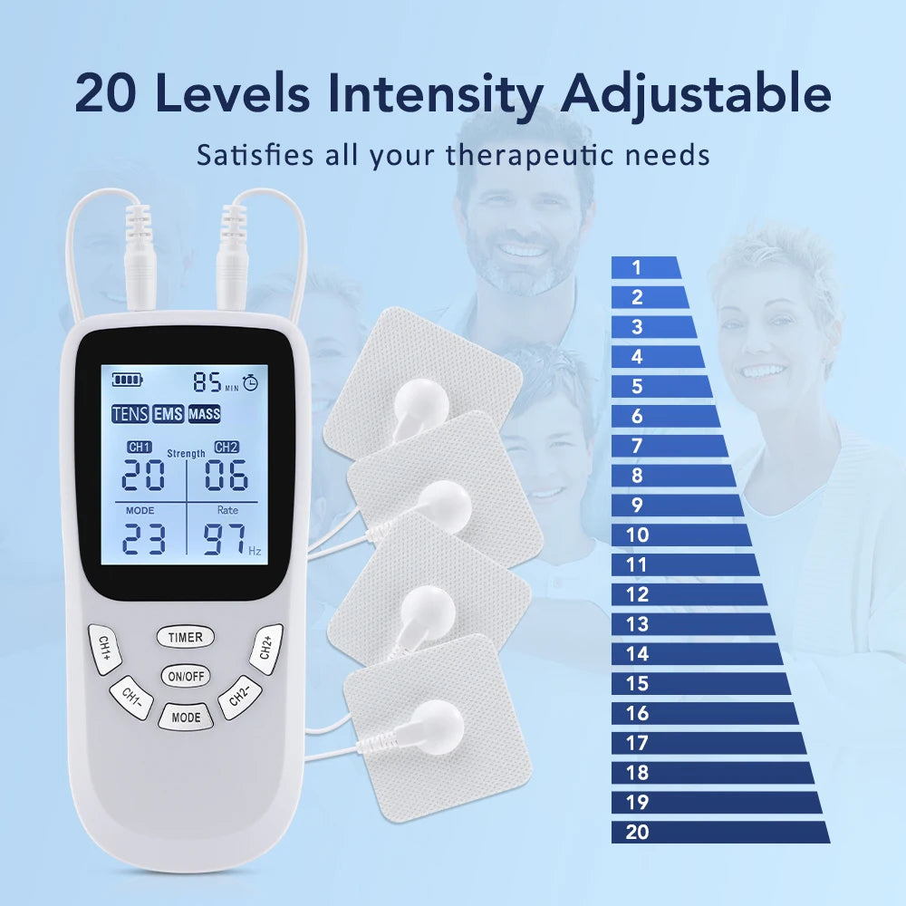 Dual-Channel TENS & EMS Muscle Stimulator for Pain Relief - 5