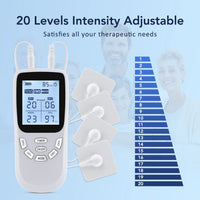 Dual-Channel TENS & EMS Muscle Stimulator for Pain Relief