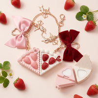 Portable Strawberry Cake Solid Perfume Charm