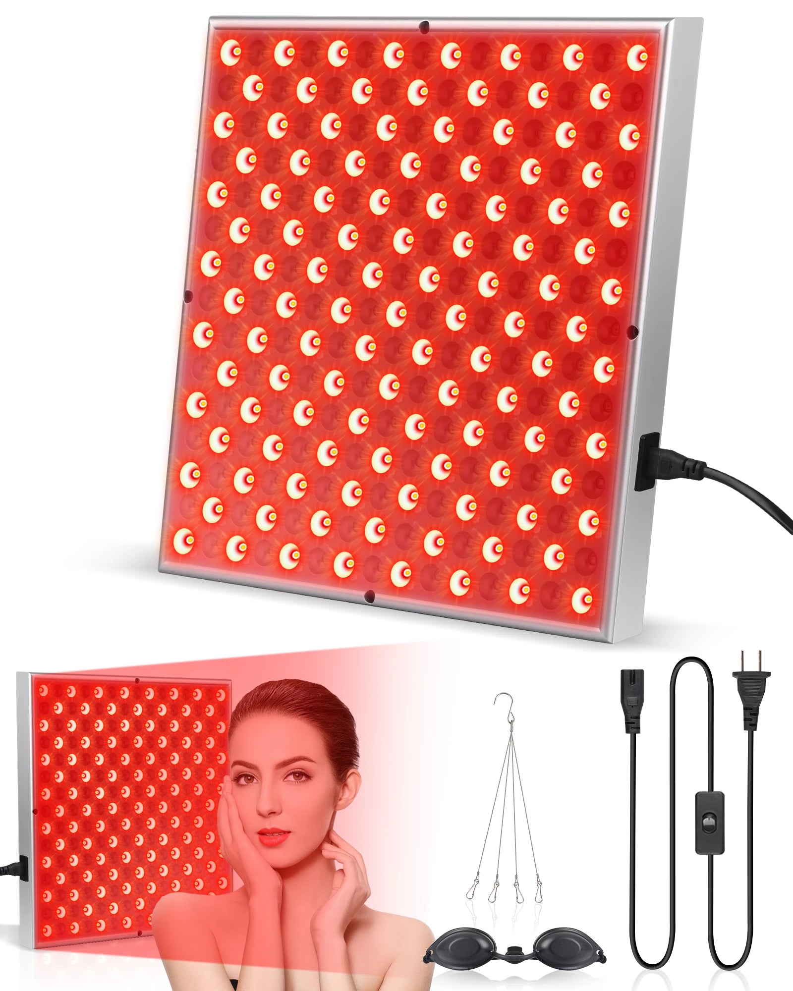 LED Red Light Therapy Panel for Skin Rejuvenation and Pain Relief - 7