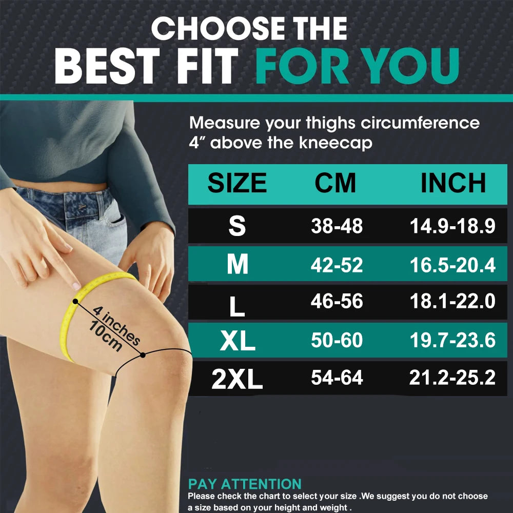 Thigh-High 20-30mmHg Compression Stockings for Leg Support - 9