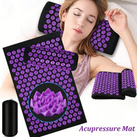 Acupressure Massage Mat and Pillow Set for Pain Relief