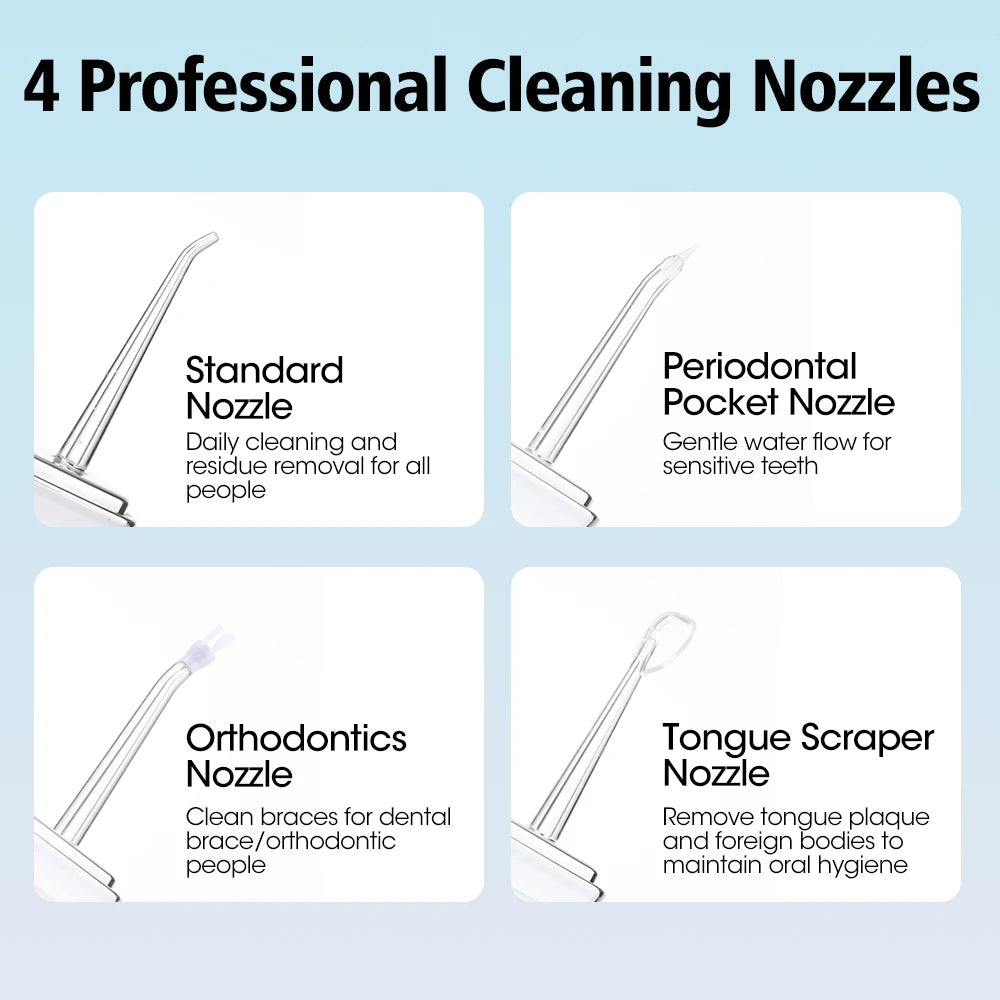 Portable Cordless Water Flosser for Deep Teeth Cleaning - 28