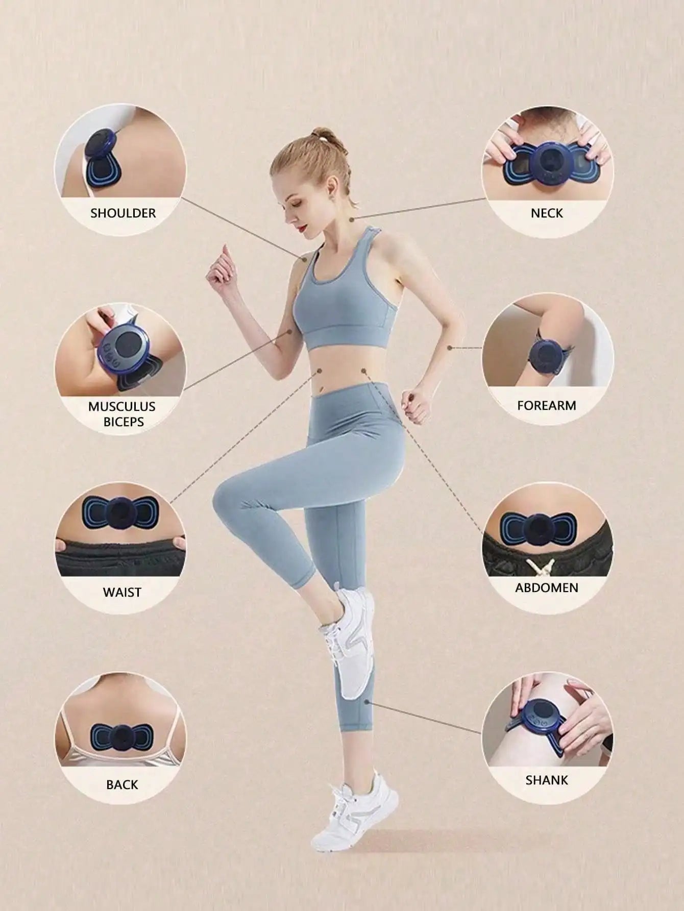 Portable EMS Electric Muscle Massage Patch - 6