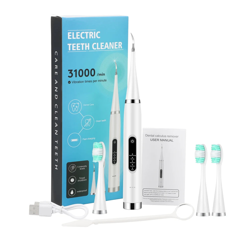 Electric Sonic Dental Scaler and Teeth Whitening Kit - 21