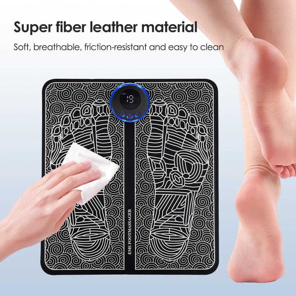 Electric EMS Foot & Body Massage Mat Set for Pain Relief - 10