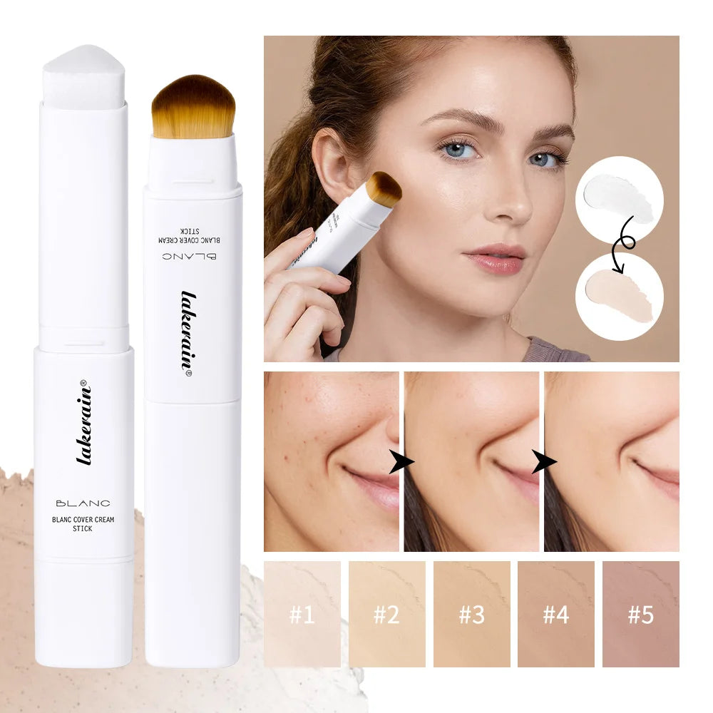Color-Adapting Foundation Stick with Built-in Blending Brush - 1