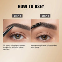 2-in-1 Waterproof Eyebrow Pencil and Sculpting Gel