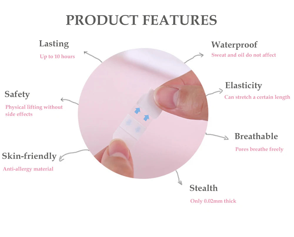 Invisible Instant Face Lifting Stickers for V-Shape Contouring - 8