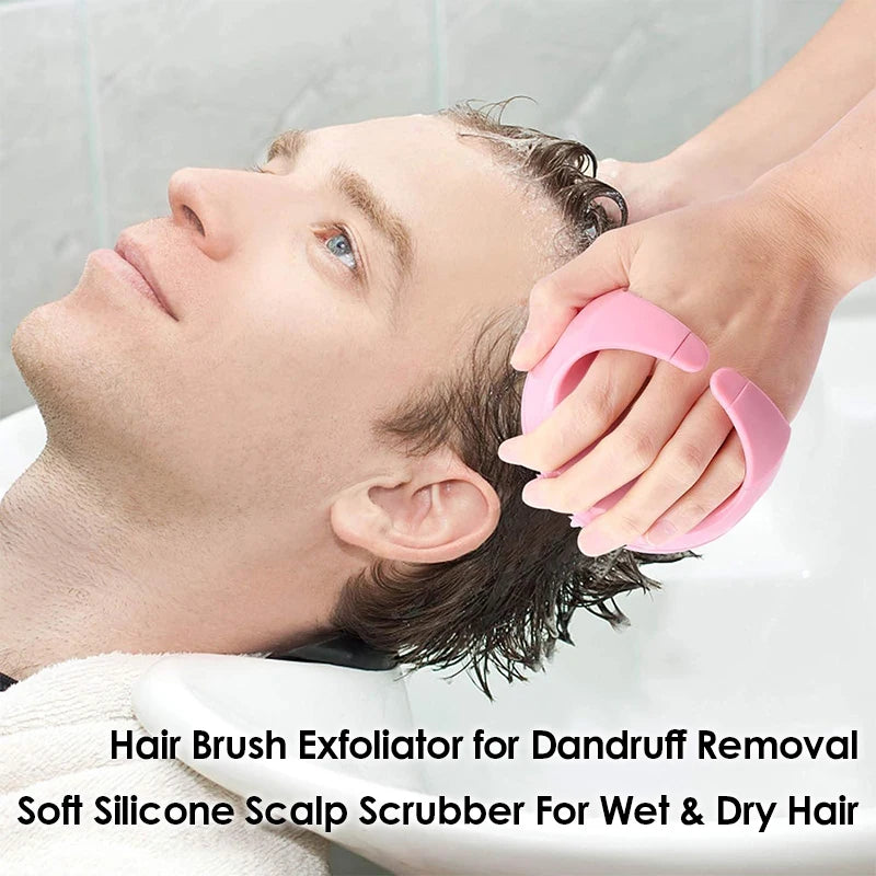 Silicone Scalp Massager and Shampoo Brush for Hair Growth - 7