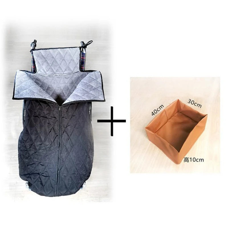 Insulated Wheelchair Blanket for Winter Protection - 20