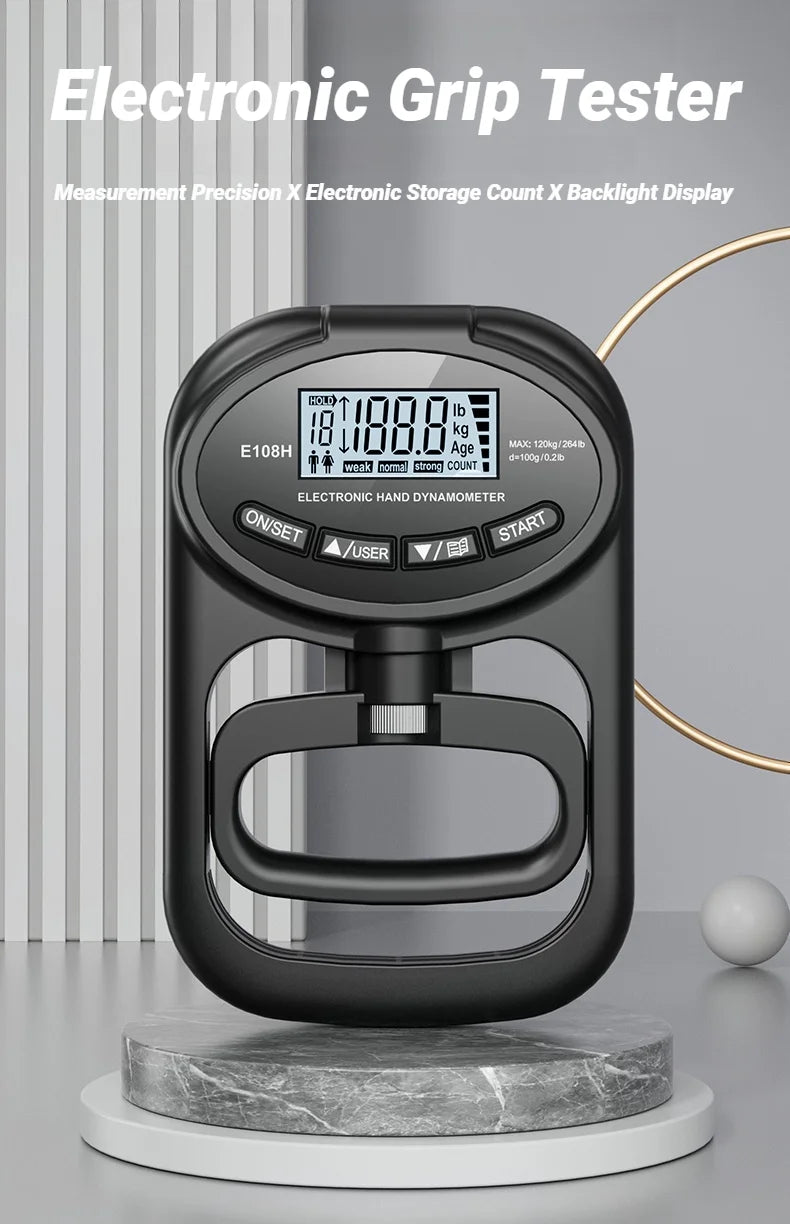 Digital Hand Grip Strength Meter and Dynamometer - 7
